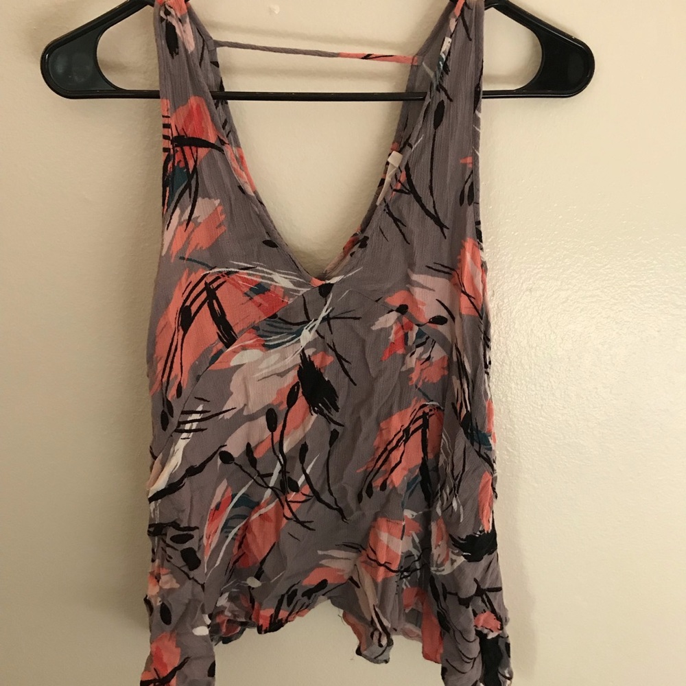 Women high low side tank